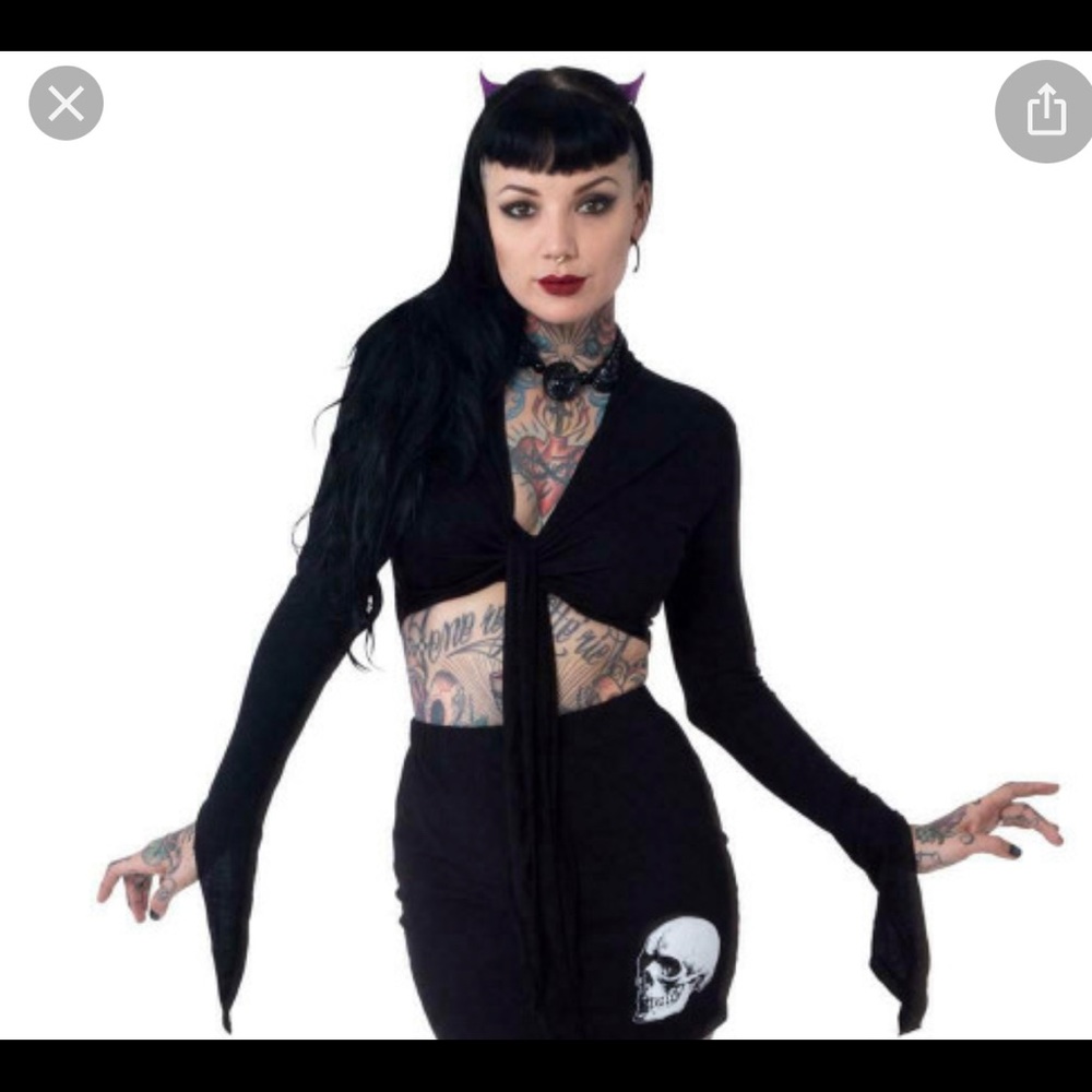 Kreepsville 666 Spider Web Shrug (L)